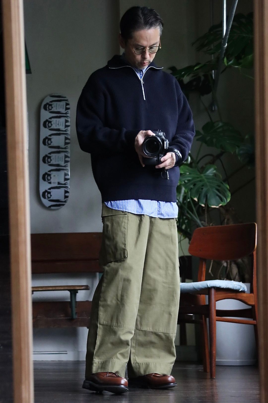 Ets.MATERIAUX マテリオ22AW ドライバーズニットプルオーバースタイル