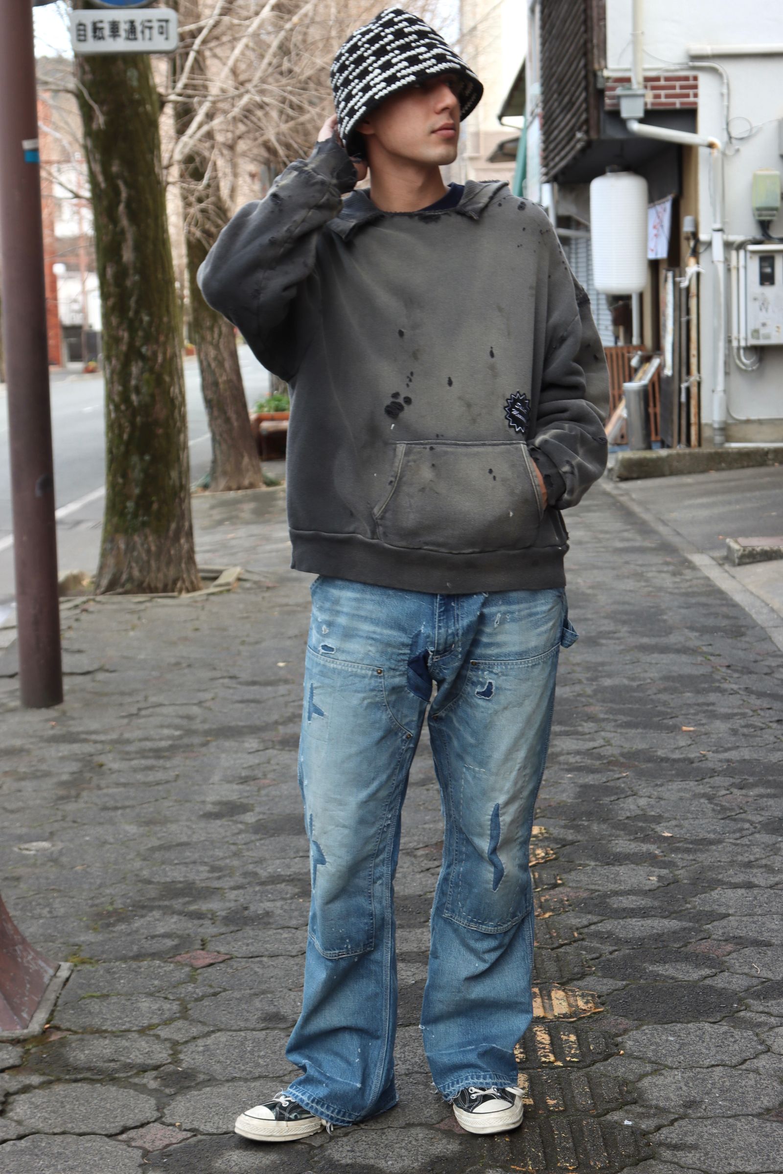 SAINT M×××××× - セントマイケル25SS KNIT BUCKET HAT (SM-HR8-0000