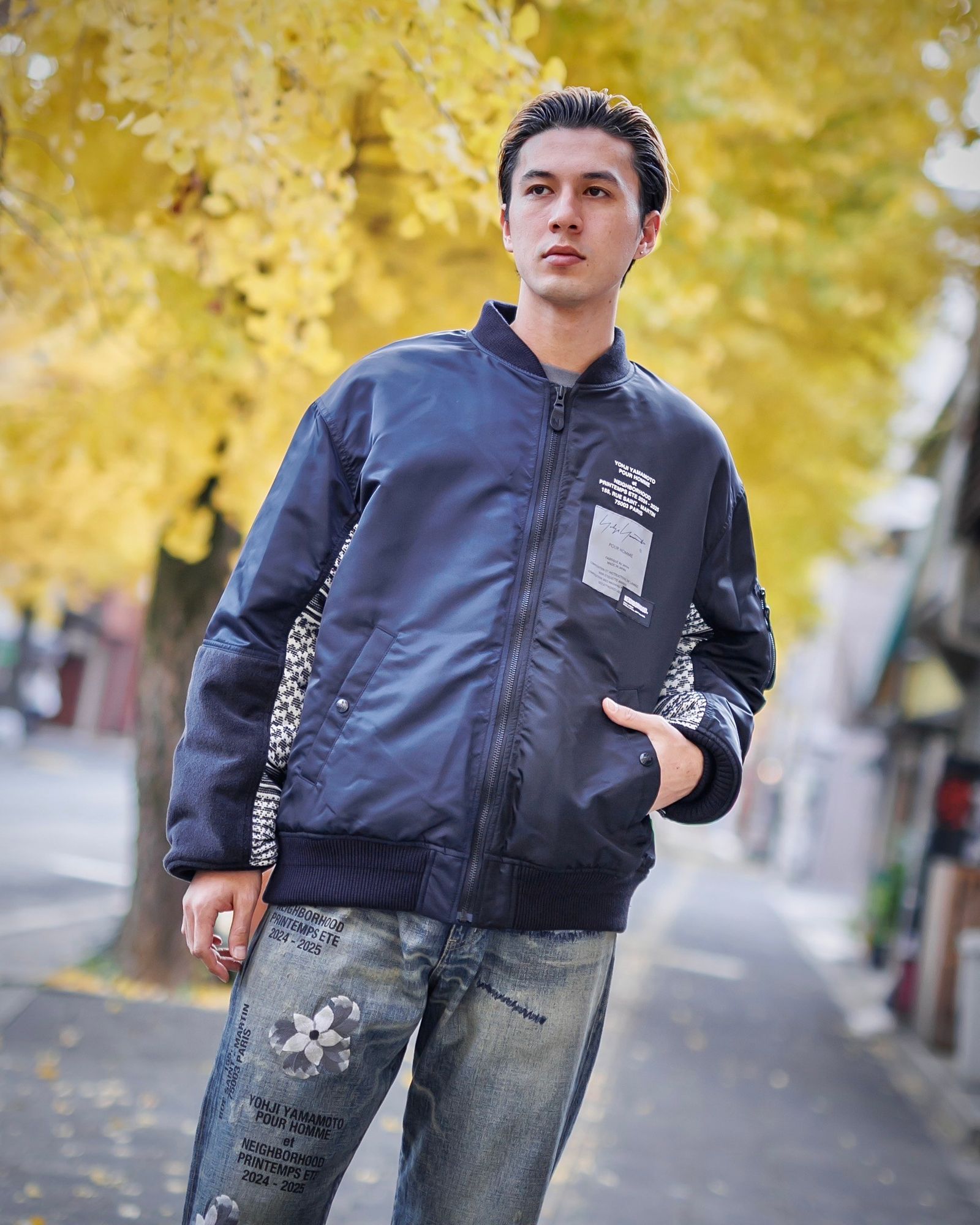 yohji yamamoto - Yohji Yamamoto MA-1 JACKET(HP-J93-602)BLACK | MARK