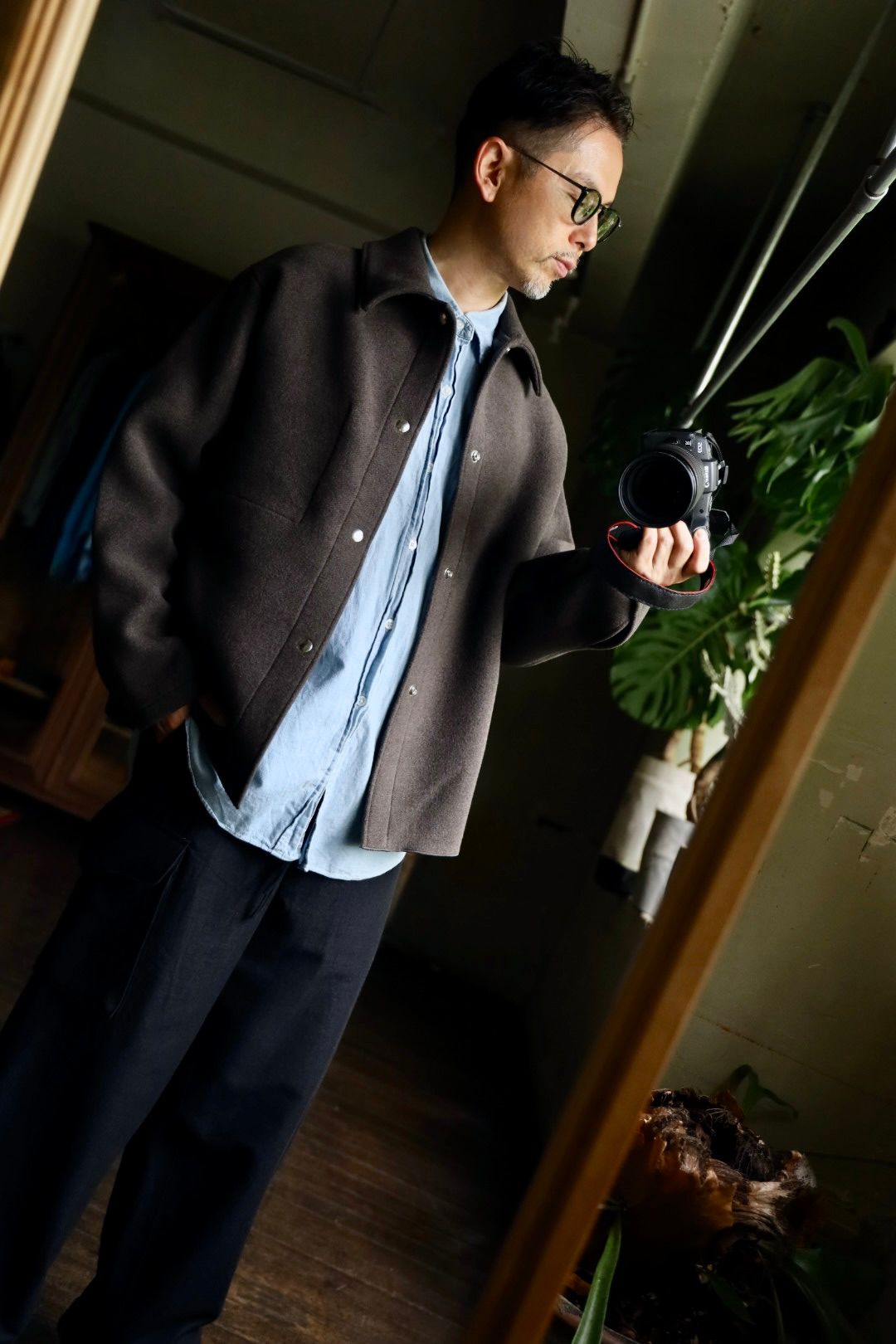 A.PRESSE - アプレッセ Cashmere Blend Work Jacket(24AAP- 01-27H