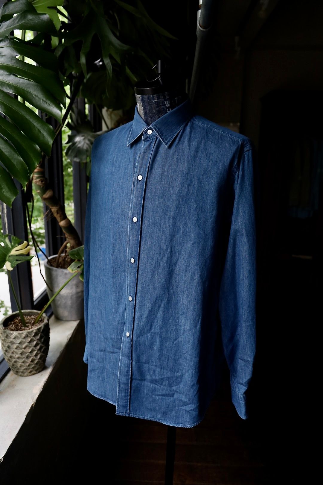 A.PRESSE - アプレッセ24AWデニムシャツ Washed Denim Shirt(24AAP-02