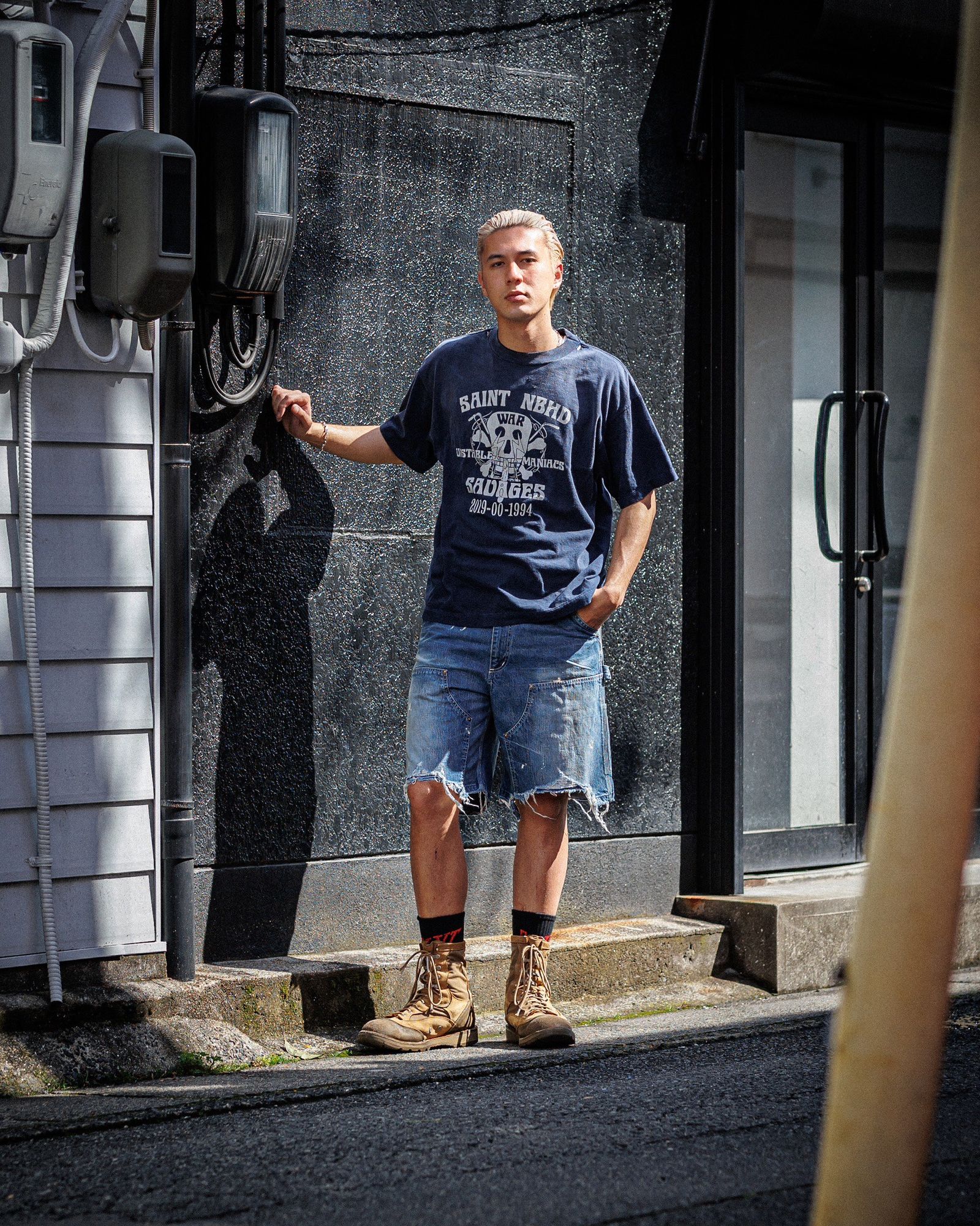 SAINT M×××××× - セントマイケル25SS STHD . SS TEE SAINT NBHD(SM-HR8