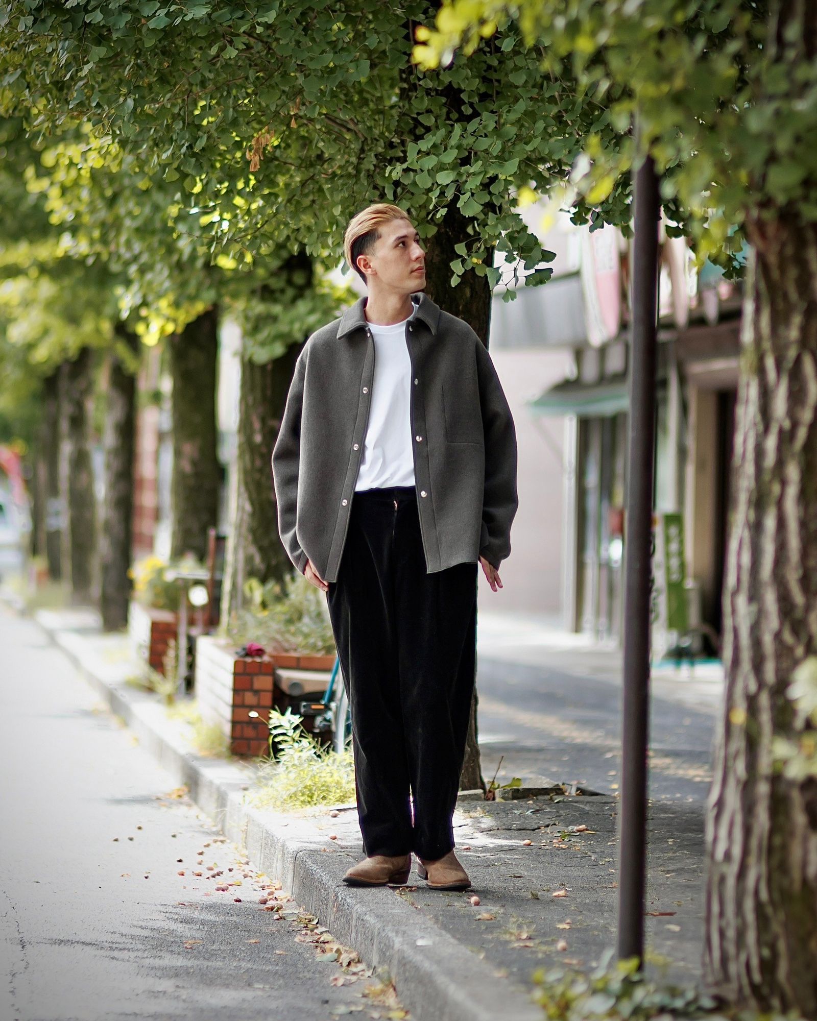 A.PRESSE - アプレッセ Cashmere Blend Work Jacket(24AAP- 01-27H