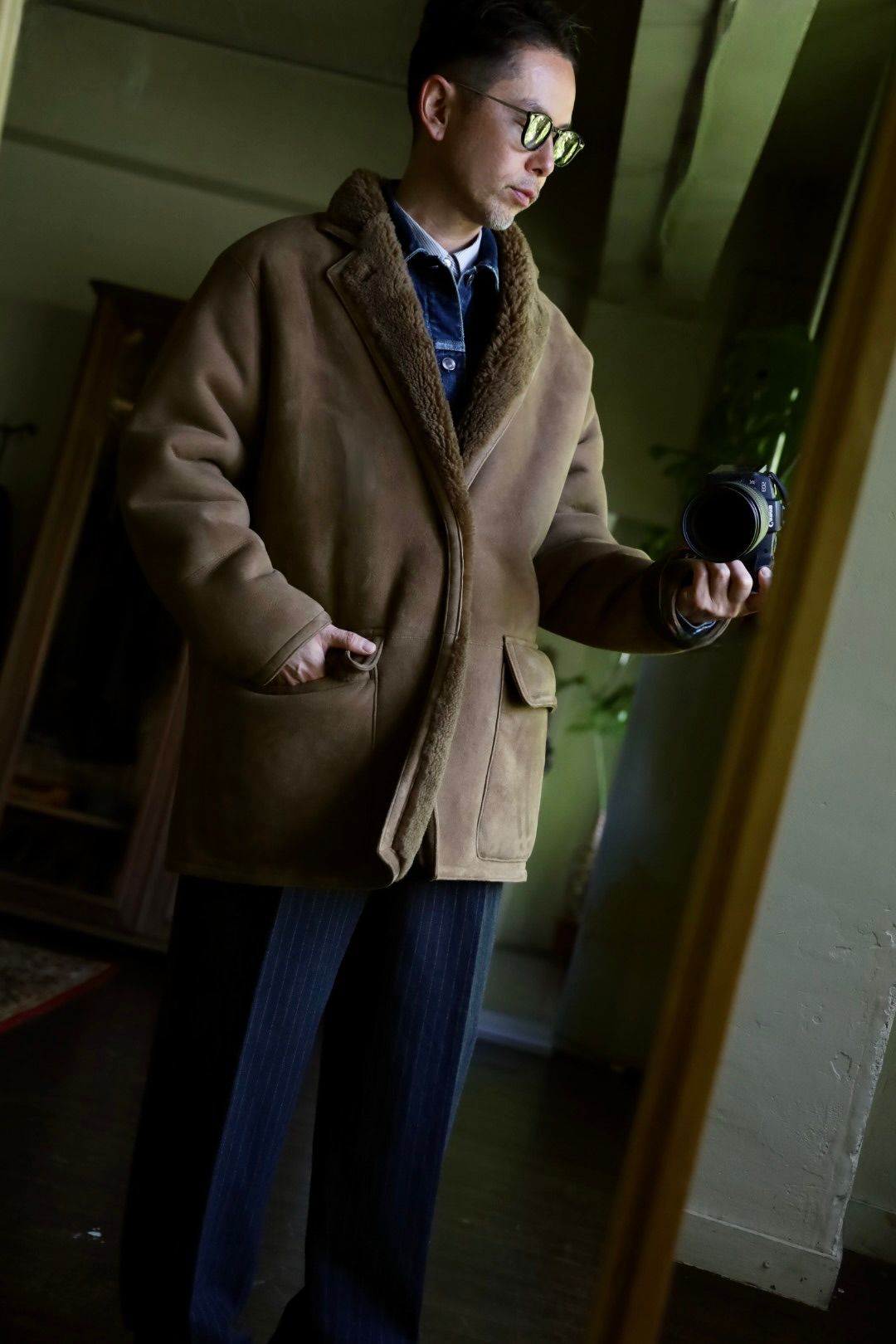 A.PRESSE Mouton Coatスタイル | 5731 | MARK