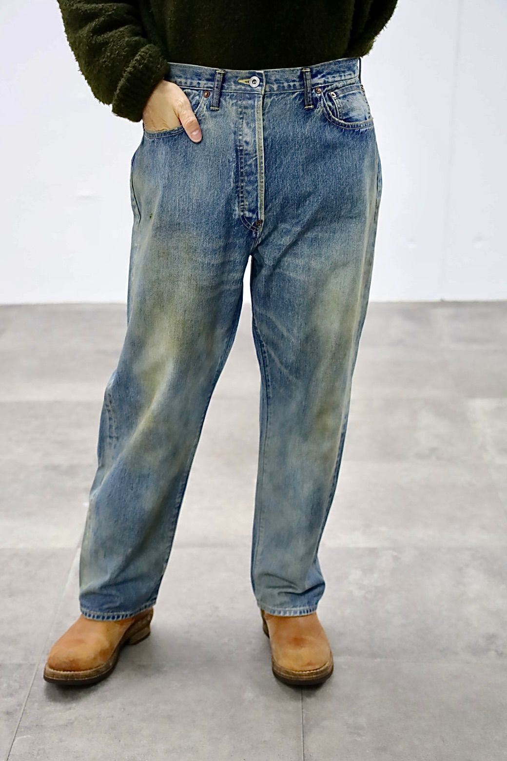 A.PRESSE - アプレッセ 2026 STYLE1 No.37 Washed Wide Denim Pants