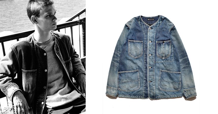 MINEDENIM Blanket Lining Nocollar Coverall | River