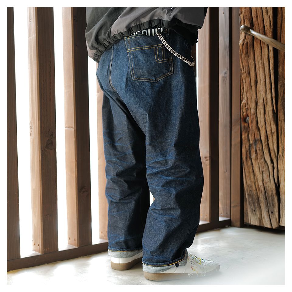 SEQUEL - SQ-24AW-PT-02 x FRAGMENT 生立体DENIM PANTS INDIGO | River