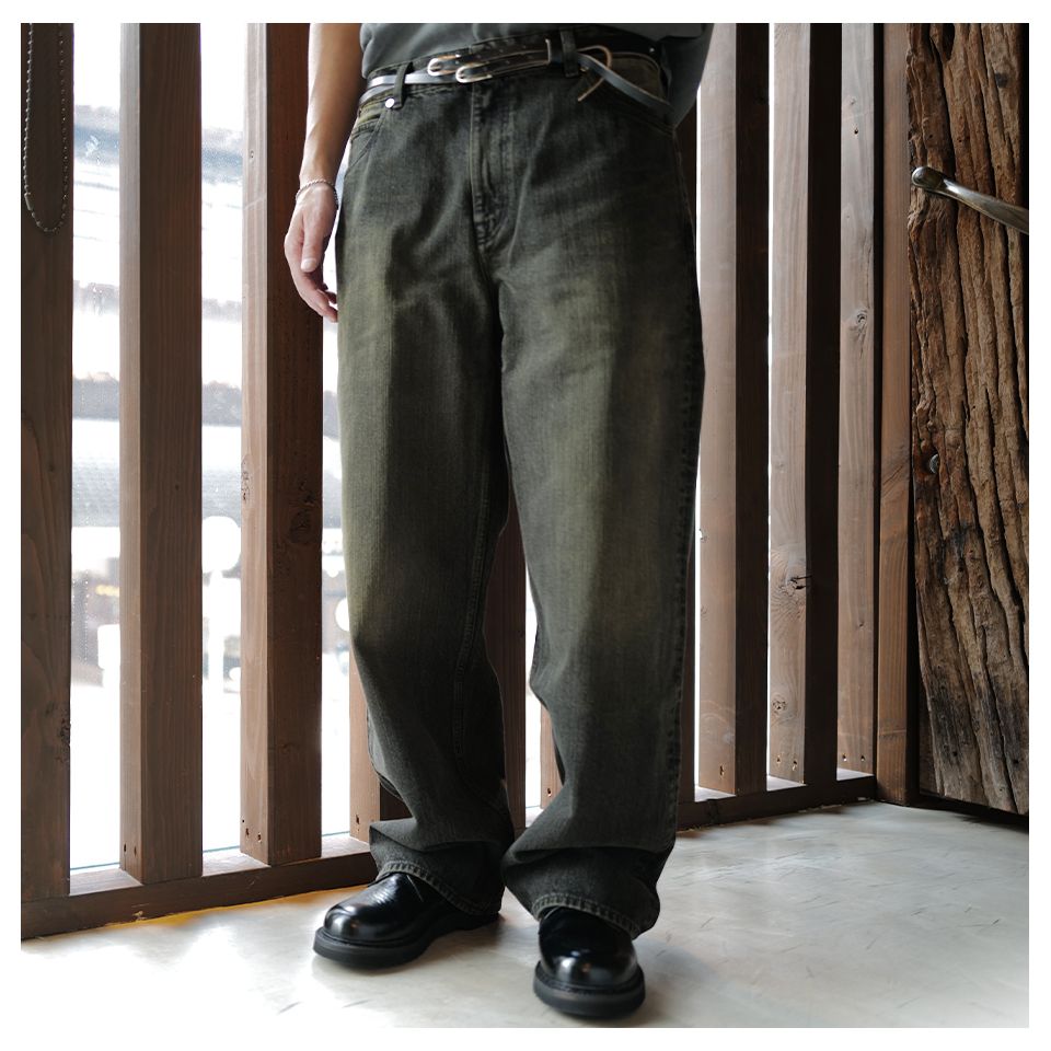 パンツ ourlegacy Vast cut 28 OUR LEGACY - VAST CUT Black Sand