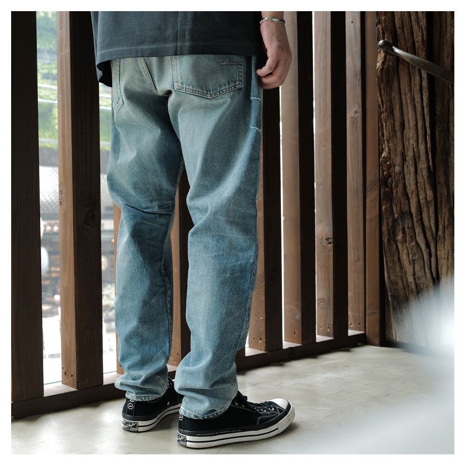 SEQUEL - SQ-25SS-PT-07 x FRAGMENT DAMAGE DENIM PANTS INDIGO | River