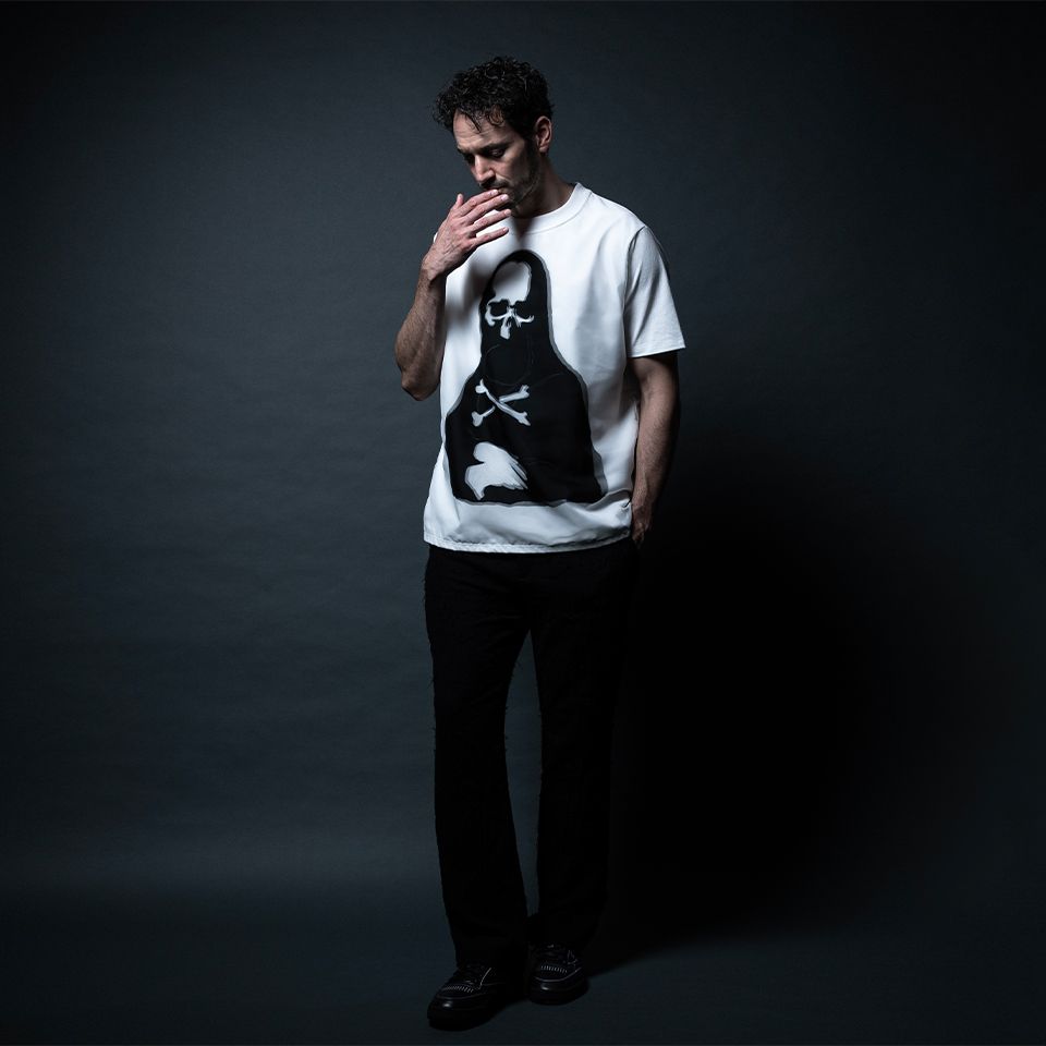 mastermind JAPAN - xTRIPPY ART TEE MONALIZA White | River