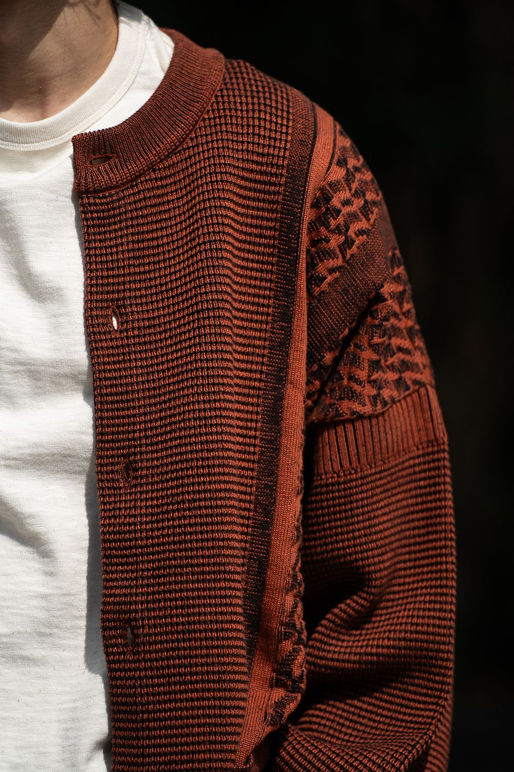 YASHIKI - 【ラスト1点】【24AW】Tasogare Cardigan(ORANGE) | Salty