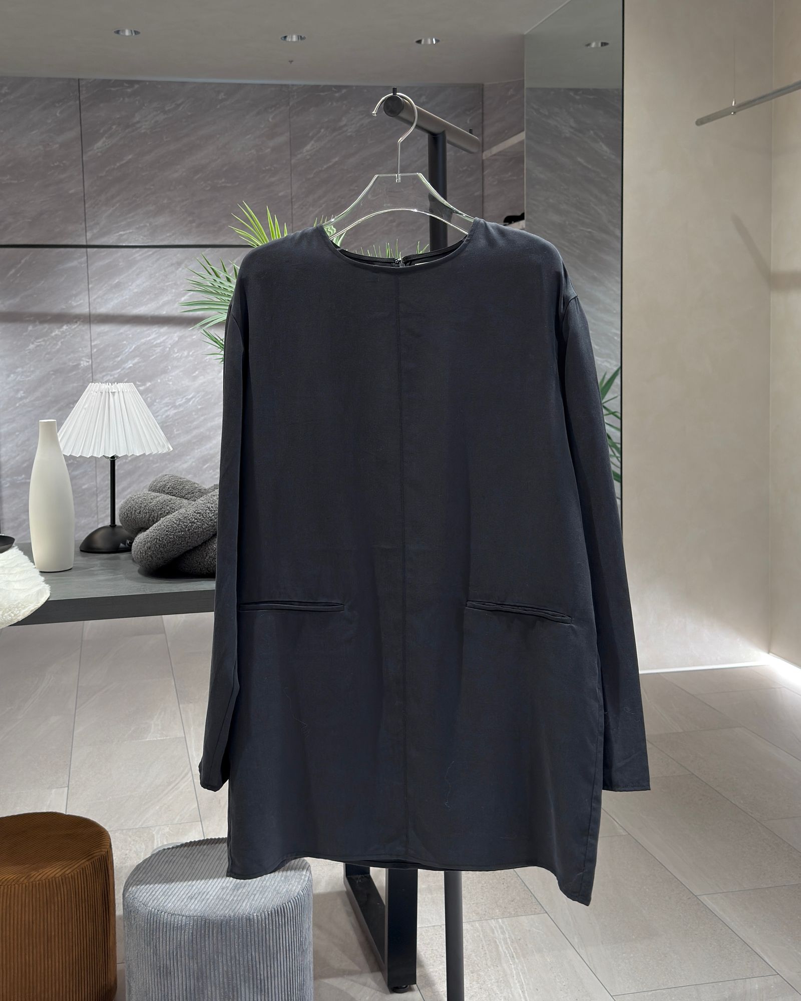 ànuke - Cocoon Mini Onepiece / コクーン ミニワンピース (ブラック