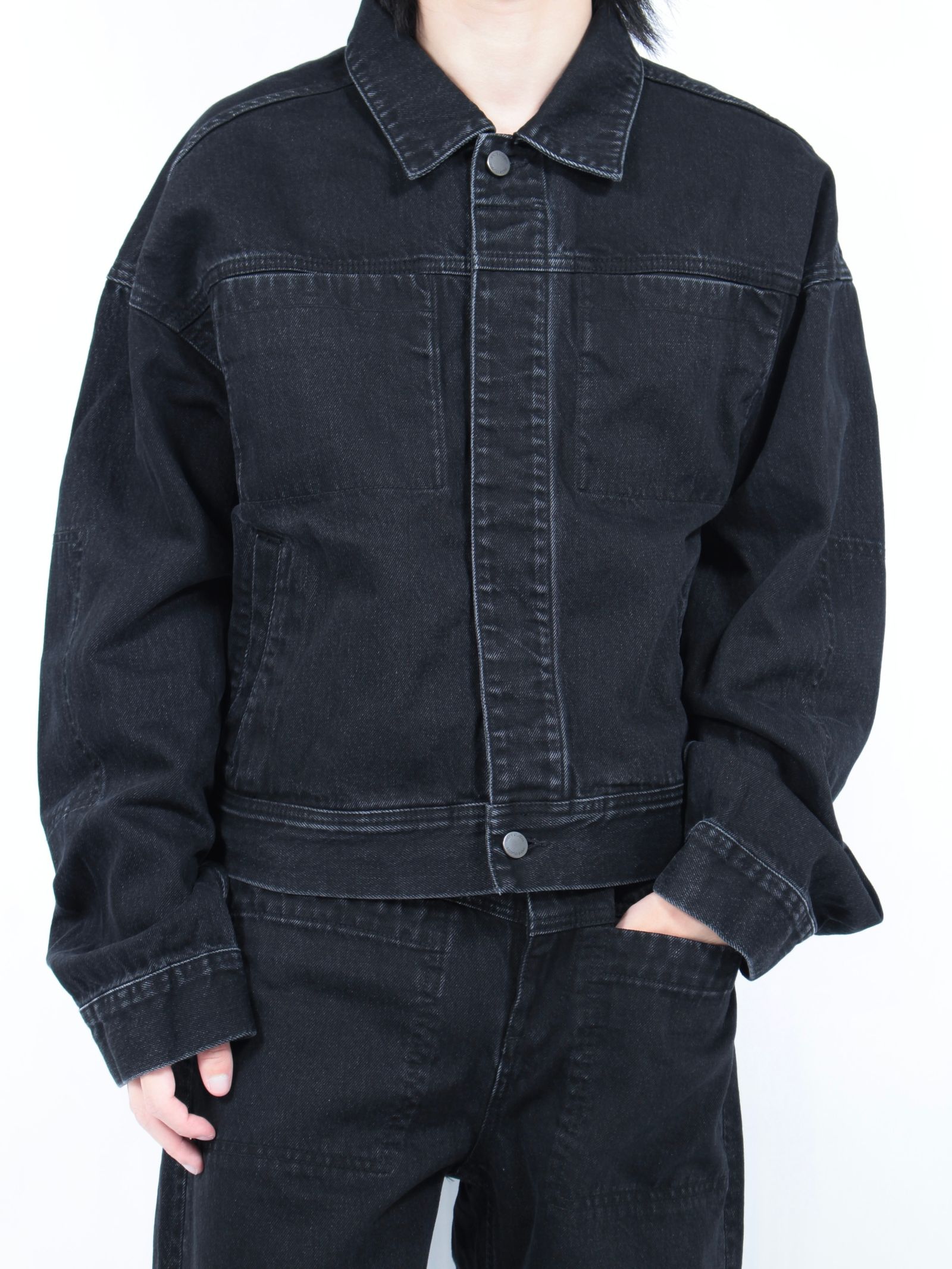 ESRABBIT ブラック/デニム ジャケット 24 Stretch Black Denim 2nd