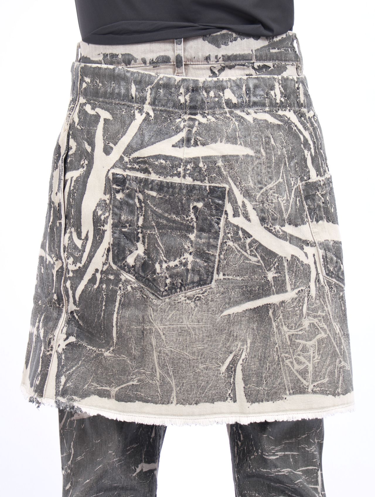 RICK OWENS DRKSHDW - 【25AW】スナップ デニム スカート / SISYSNAP