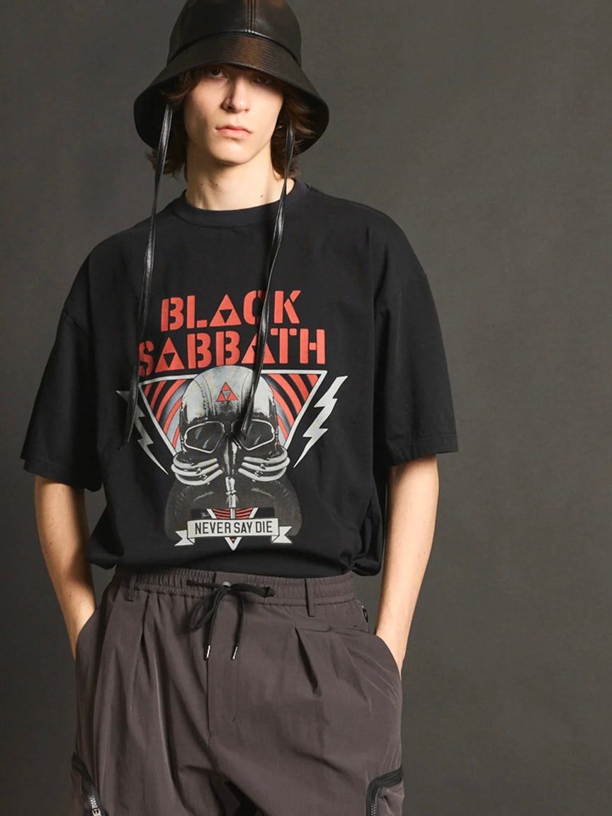 MA LABEL BY MAISON SPECIAL - ブラック サバス オーバーサイズ T