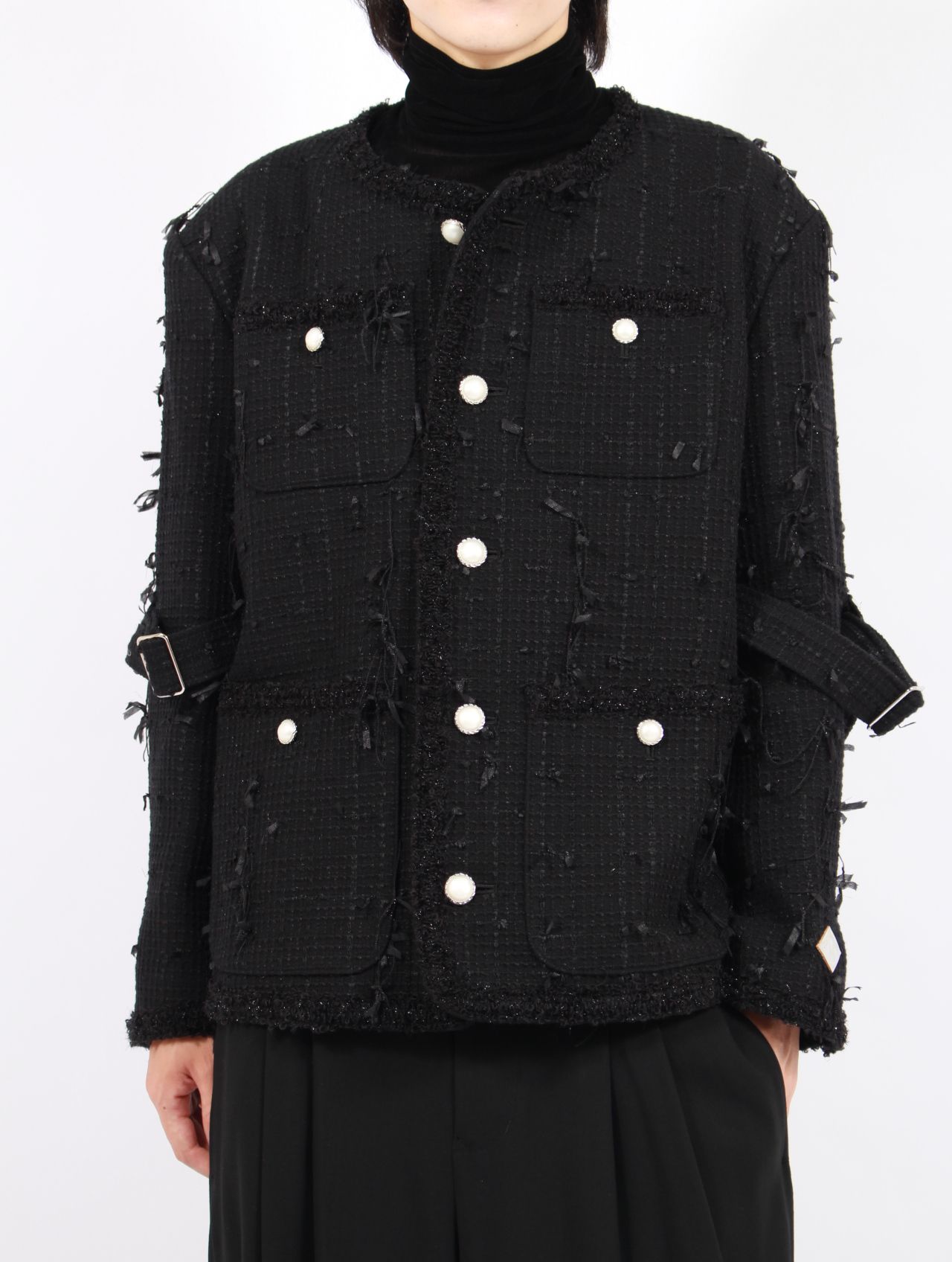 el conductorH - 【25AW】ミックス リボン ツイード ノーカラー