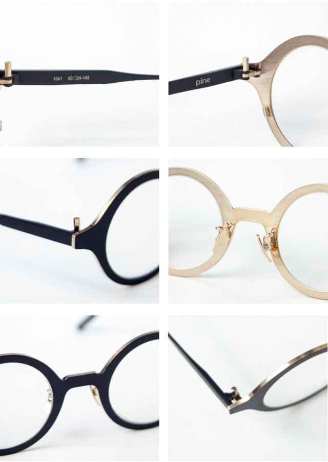 pine パイン 1041 チタン製 ラウンドフレーム 丸メガネ 日本製 鯖江