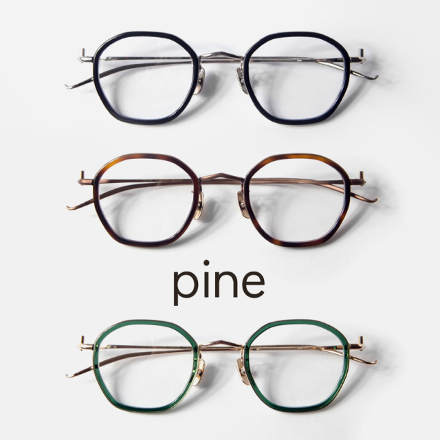 pine パイン 1042 コンビ オクタゴンフレーム 日本製 鯖江 メガネ 度