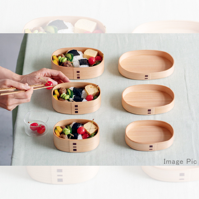 曲げわっぱ -親子弁当- 秋田県大館市の伝統工芸