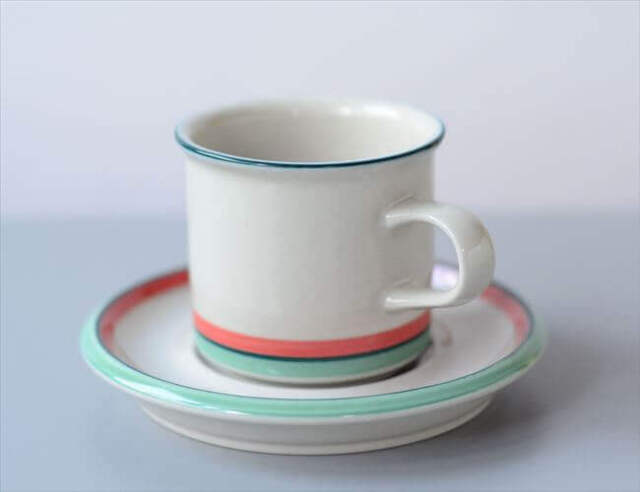 ARABIA アラビア MILJA カップ&ソーサー 6.5cm高 ミリヤ 北欧食器