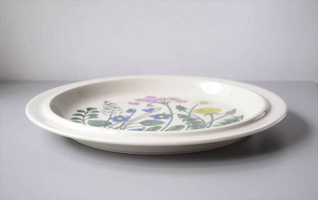 希少！ARABIA アラビア Flora 33.5cm 大皿 大きなプレート フローラ お
