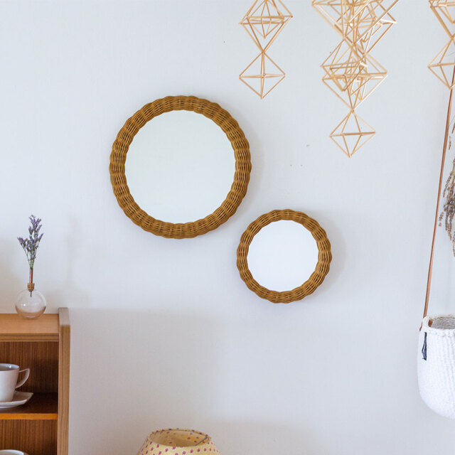 kuroshiro works｜ラタン 鏡 COMFOTA 北欧雑貨店