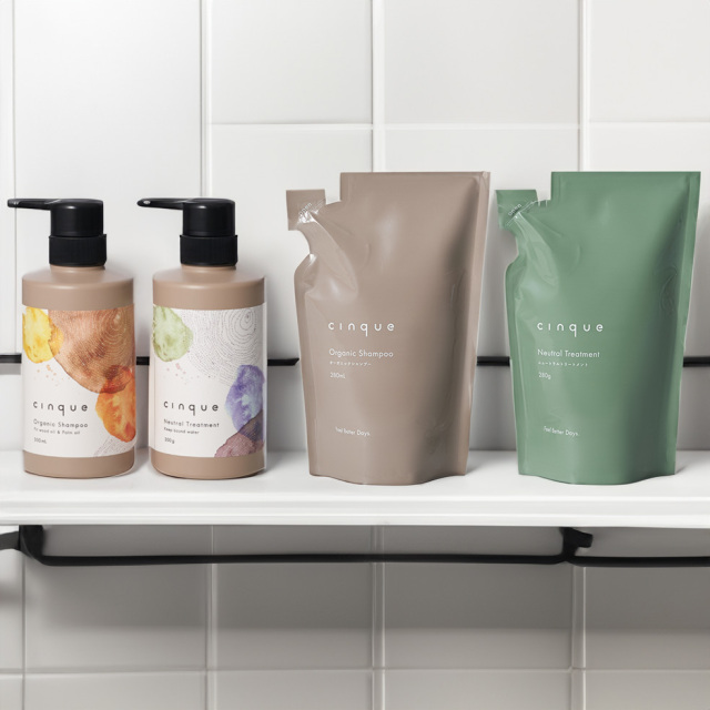 cinque サンク オーガニックシャンプー トリートメント 詰替え用 280ml