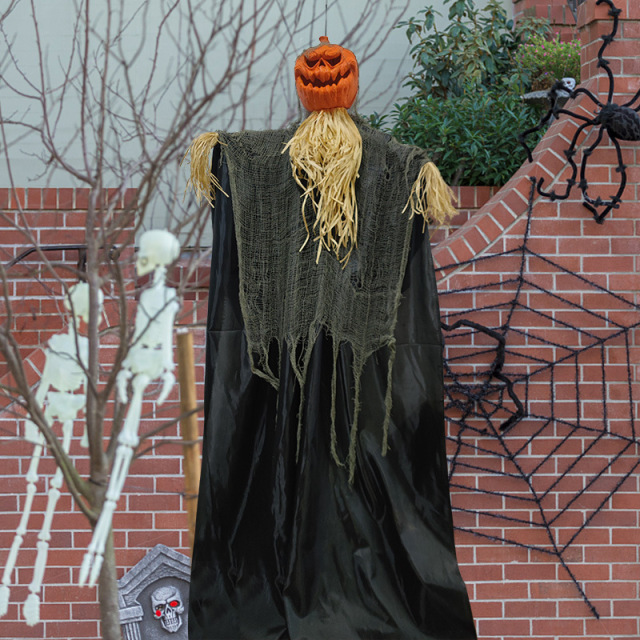 DEPOS デポス ハロウィン パンプキン リアル ハンギングゴースト 180cm