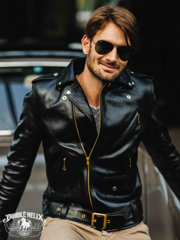 ダブル ヘリックス Double Helix ライダースジャケット レザー