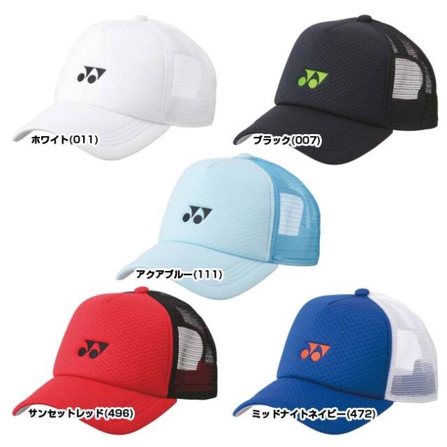 ヨネックス(YONEX) 2024 ユニセックス ロゴ刺繍入り メッシュ キャップ