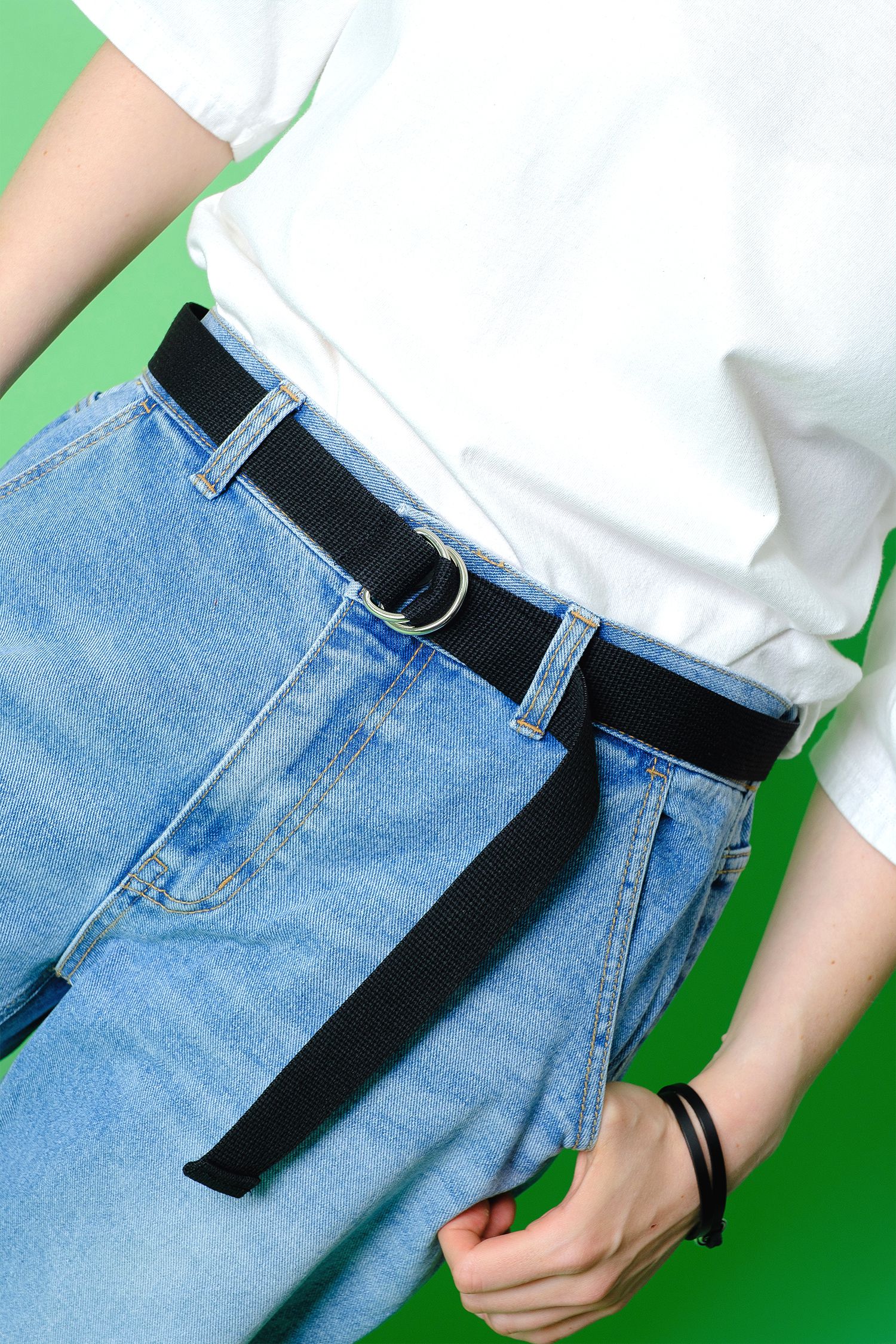 Dリングキャンバスロングベルト ankoROCK(アンコロック) メンズ