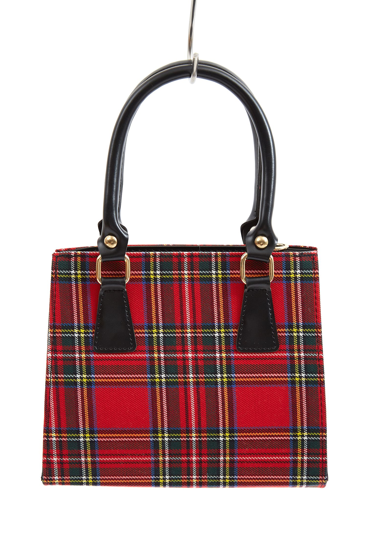 an meets zakka タータンチェック柄2WAYショルダーミニハンドバッグ