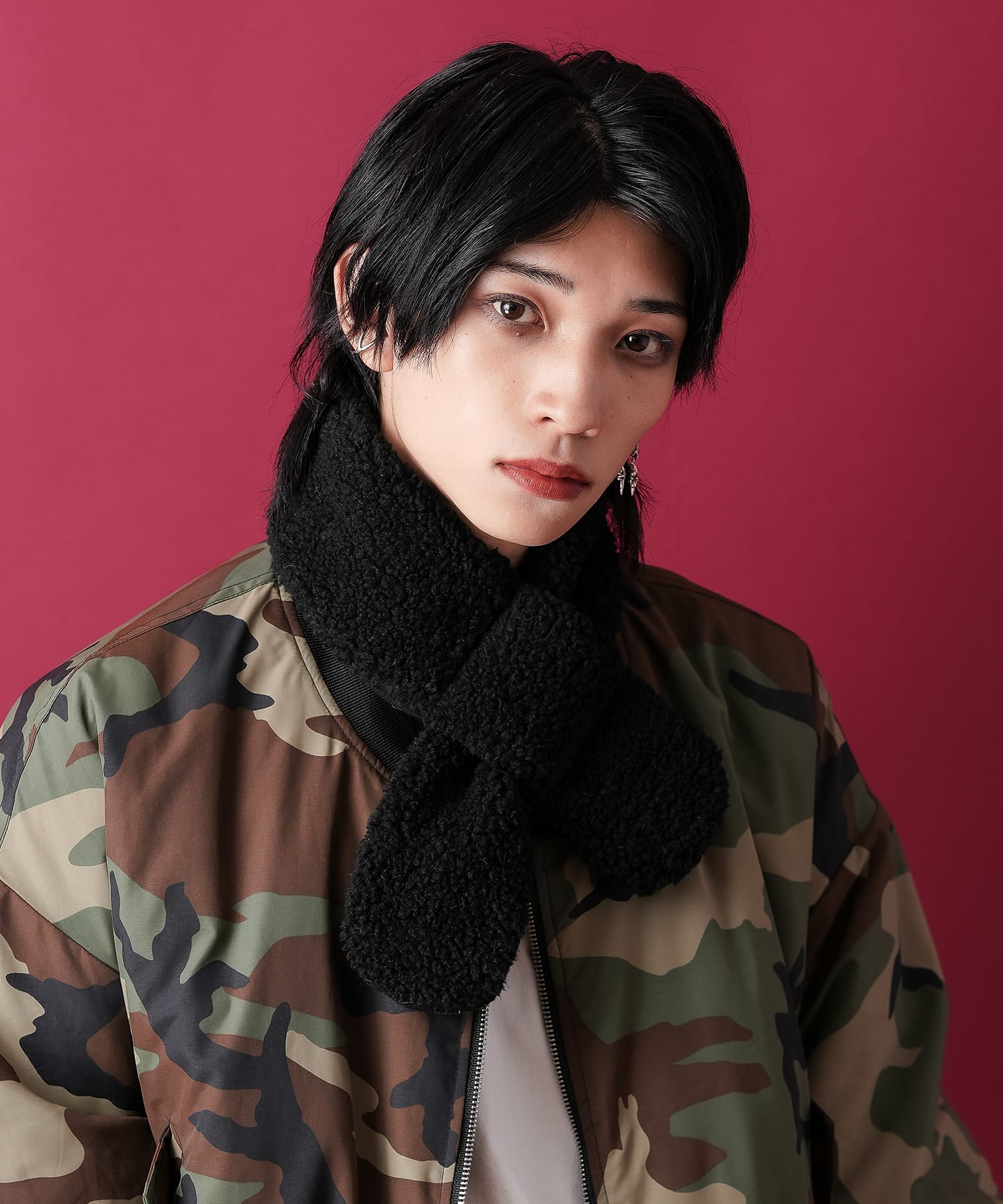 最終値下 HAIDER ACKERMANN ベロアストール ASAP Rocky 最終値下