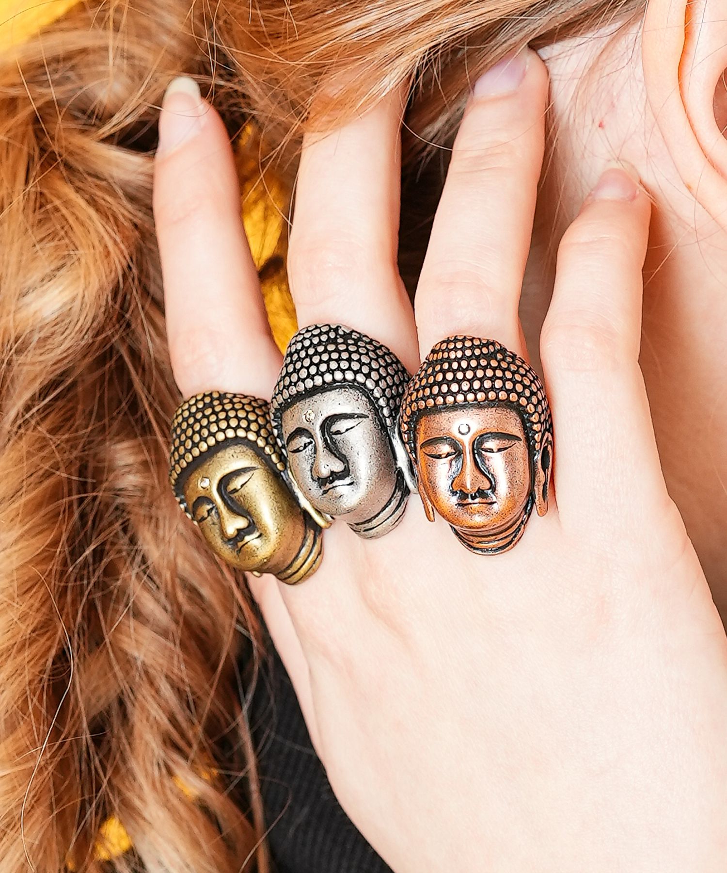 大仏フリーサイズリング / 指輪 ankoROCK(アンコロック) メンズ