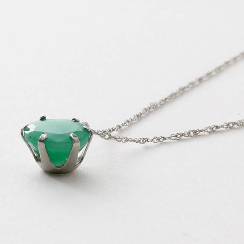 送料無料】【日本製】プラチナ(Pt900)枠 天然ベリル/エメラルド 1ct