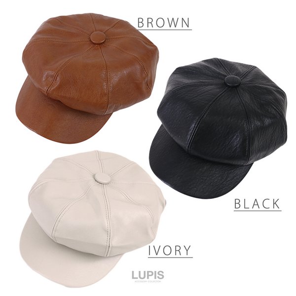 RRL キャスケット L RRL ブラウンキャスケット レザー風 L/XL RRL