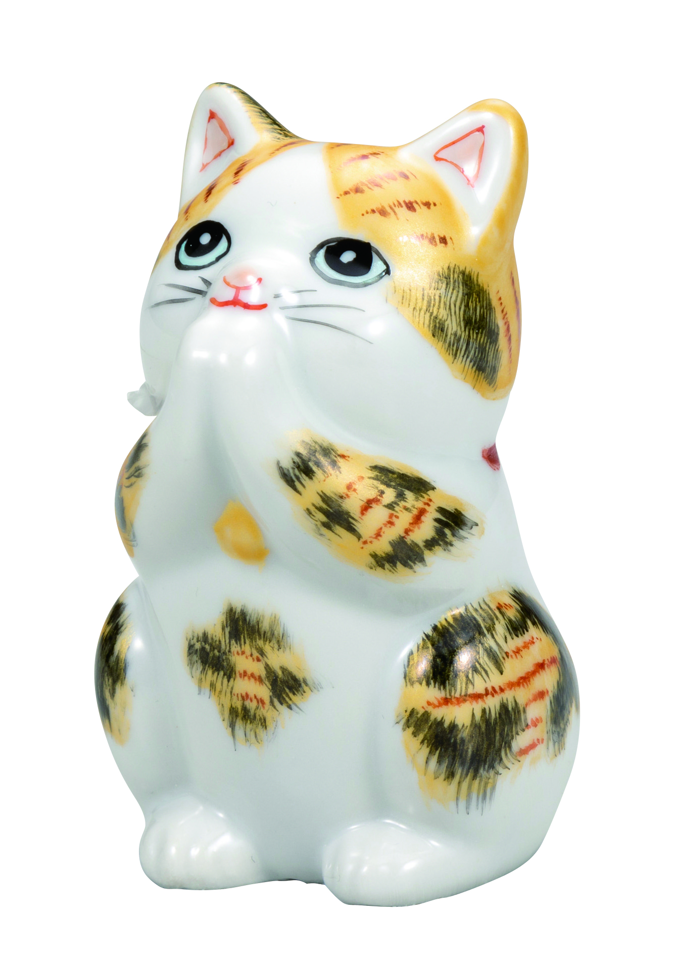 h*a様 【希少・美品】九谷焼 招き猫 眠り猫 金彩色絵 紅葉文 縁起物