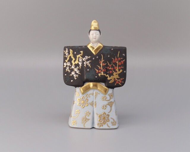 陶雛（雛人形）（台・金屏風・木札付） [ 三代 仲田錦玉 ]