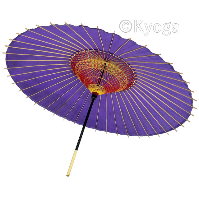 和傘・野点傘専門店 恭雅】蛇の目傘 無地 紫 別注品