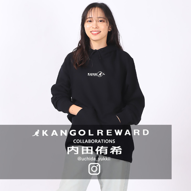 完全受注生産】内田侑希×KANGOL REWARDコラボ プルオーバーパーカー