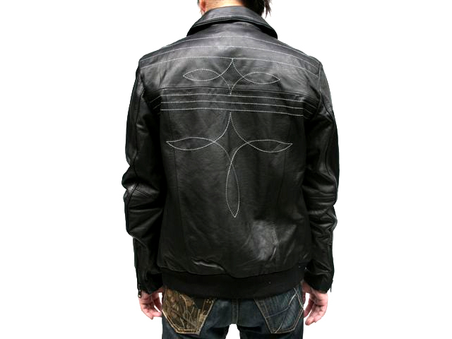 メンズレザーブルゾン Retro Grade レトログレード 刺繍レザーブルゾン