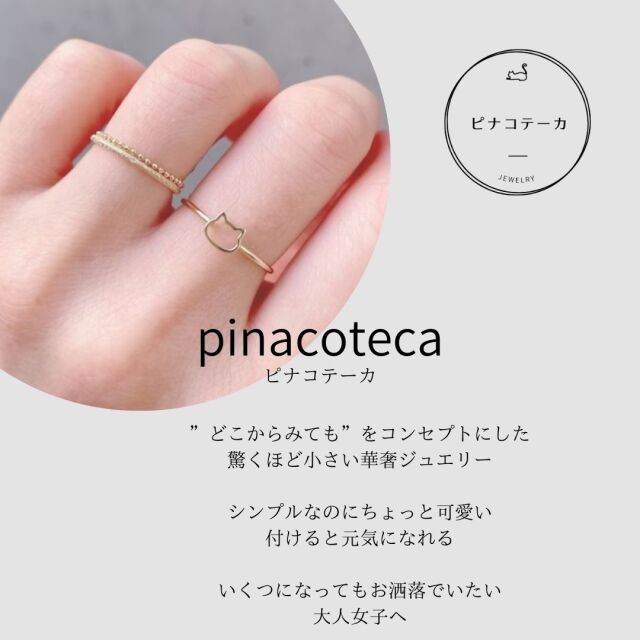 ピナコテーカ 750 タイニー フープピアス M 18金/pinacoteca Tiny Hoop