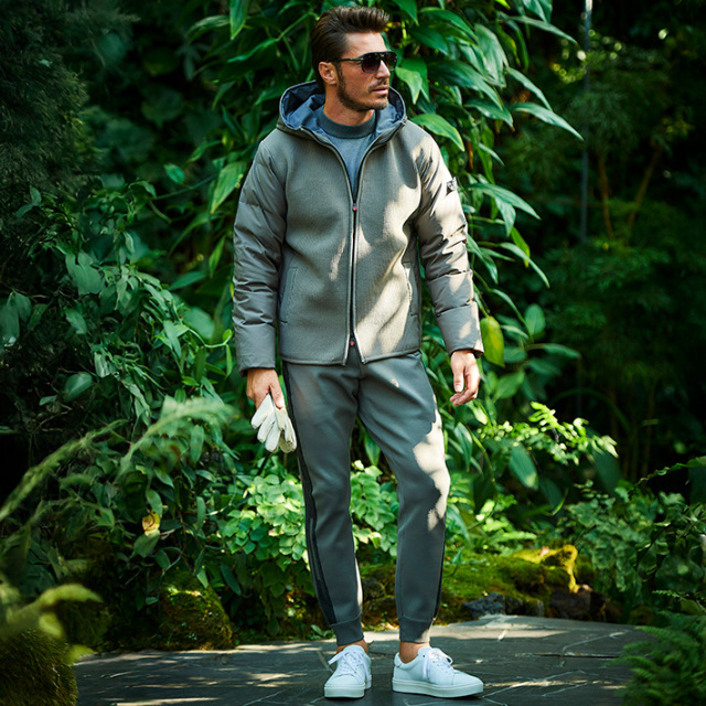 ニットコンビダウンパーカーブルゾン 450401 G-stage ジーステージ