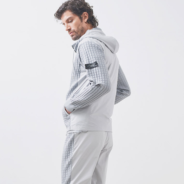 ニットコンビデザインパーカー セットアップ別売り ゴルフ スポーツ