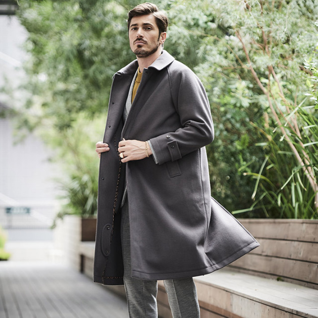 会員様限定SALE] 在庫限り メルトンジャージ ステンカラーコート