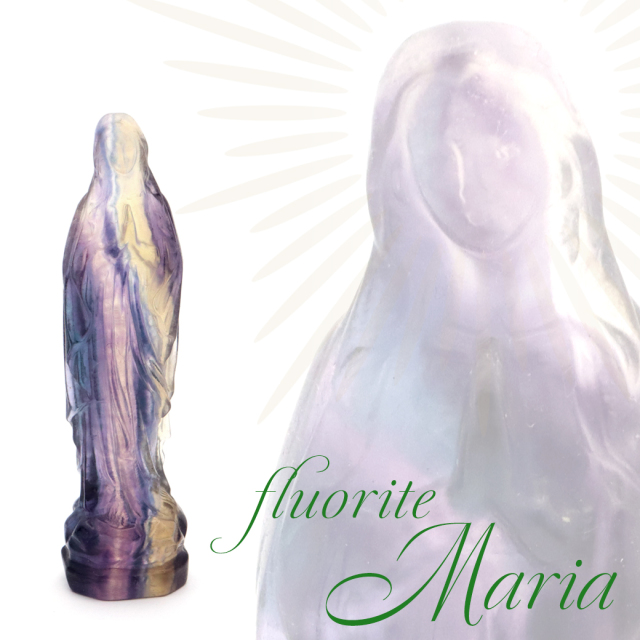 フローライト マリア像 聖母 マリア 1個売り パワーストーン