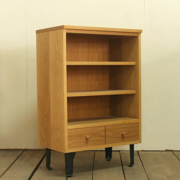 キャビネット (無垢材×アイアン)