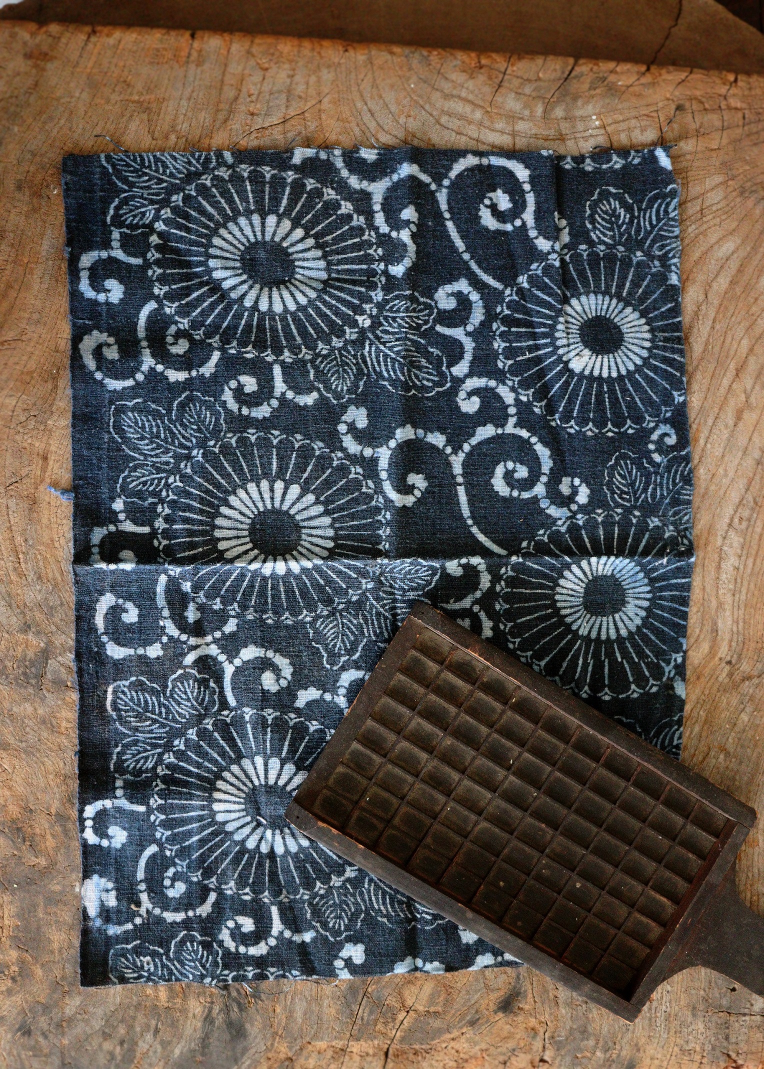 専用 古布 木綿 藍染め 厚地 半纏