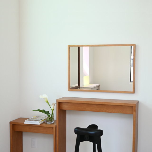 壁掛け ミラー 全身鏡 姿見 日本製 W550×800 ジェミニ