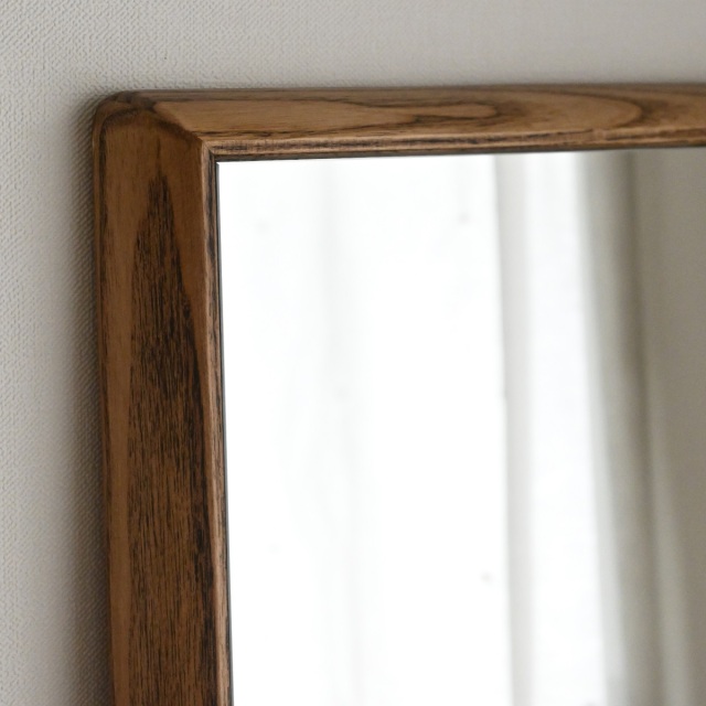 SENNOKI ステラ 全身鏡 姿見 壁掛けミラー 天然木 ホワイトアッシュ 48